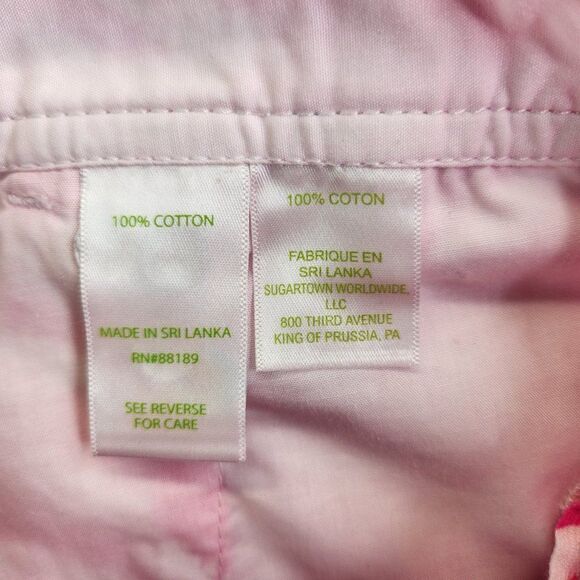 Lilly Pulitzer Shorts Womens 2 Pink Zebra Chevron Striped Walsh Resort Cruise - Picture 12 of 15